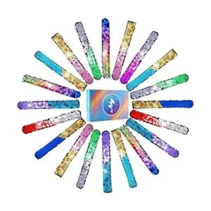 KUUQA 16 pulseras mágicas de lentejuelas de la sirena de 2