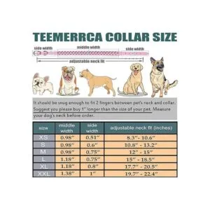 Teemerryca Collares para perro ajustables de piel de_5