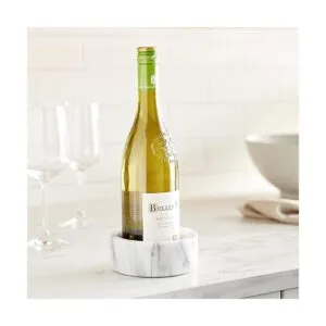 Fox Run 48758 Run Soporte para vino de mármol blanco 5.0