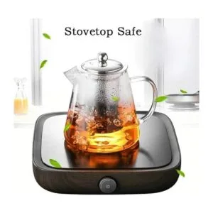 Tetera de vidrio con infusor tetera de té de 32 onzas