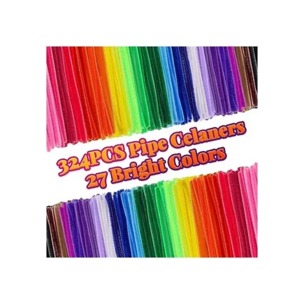 Caydo 324 limpiadores de tuberías de 27 colores tallos de_2