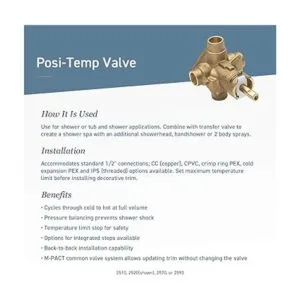 Moen Gibson PosiTemp Sistema de grifo y regadera de_3