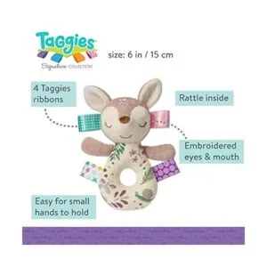 Taggies Sonajero suave bordado Flora Fawn_3
