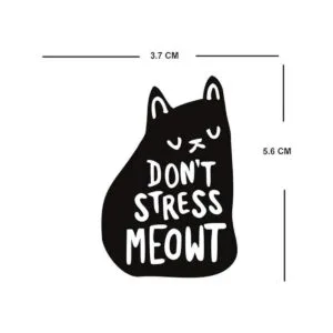 Juego de 3 gatos DIY serigrafiado planchado en parche_2