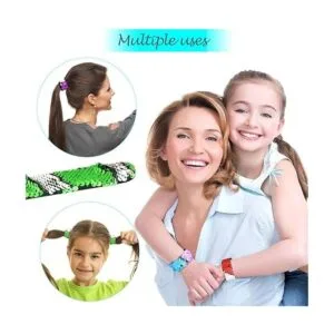 KUUQA 16 pulseras mágicas de lentejuelas de la sirena de 2