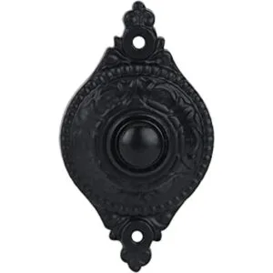 Timbre de timbre de hierro con cable botón vintage en_1