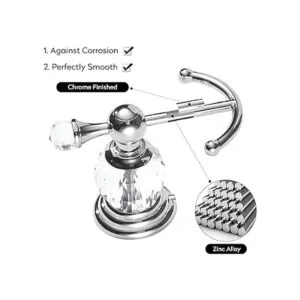 BATHSIR Gancho para toallas de baño cristal gancho de_5