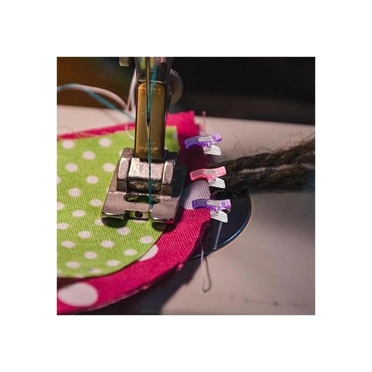 BamLue Juego de 100 clips de costura para manualidades de