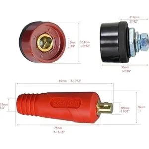 Cable de soldadura TIG DKJ1025 DKZ1025 200Amp Dinse de_3