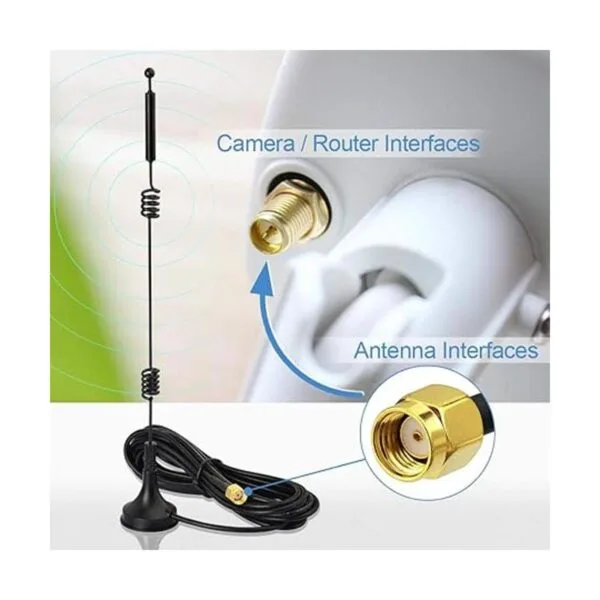 Bingfu Doble banda WiFi 2.4GHz 5.8GHz 9dBi base magnética_5