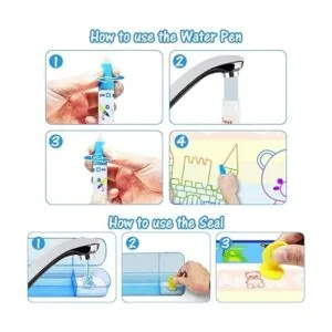 Jasonwell Aqua Magic Doodle Mat 40 x 32 pulgadas tapete_6