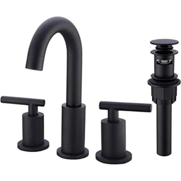TRUSTMI grifo para lavamanos de baño. Negro