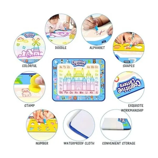 Jasonwell Aqua Magic Doodle Mat 40 x 32 pulgadas tapete_4