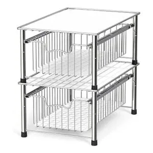 Simple Houseware Cajón apilable cromado