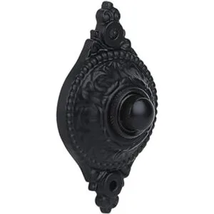 Timbre de timbre de hierro con cable botón vintage en_2