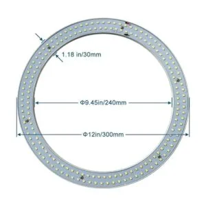 Bombilla circular LED T9 luz de techo circular LED de 12_3
