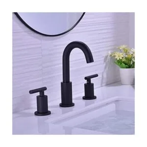 TRUSTMI grifo para lavamanos de baño. Negro