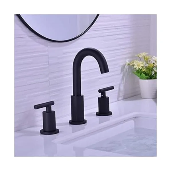 TRUSTMI grifo para lavamanos de baño. Negro