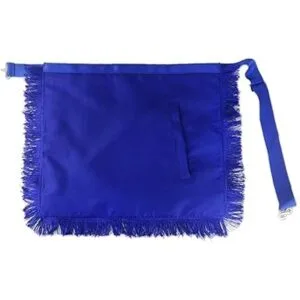 Master Mason Delantal masónico azul Lodge de cuero_5