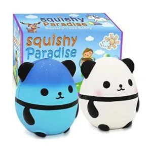 Juguetes blandos de panda jumbo Squishies Paquete de 2_1