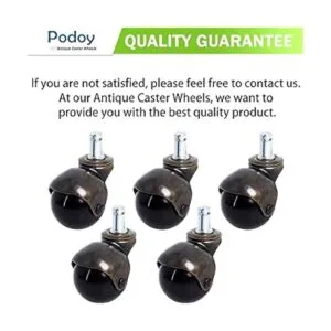 Podoy Ruedas giratorias antiguas para muebles bola de_4