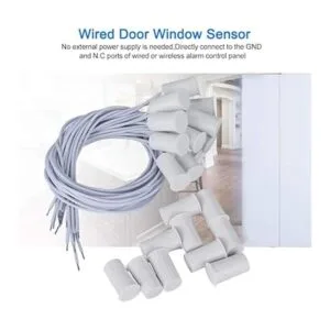 10pcs NC empotrable con cable puerta sensor ventana