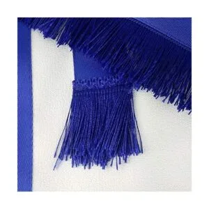 Master Mason Delantal masónico azul Lodge de cuero_4