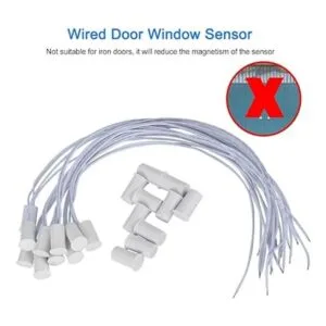 10pcs NC empotrable con cable puerta sensor ventana