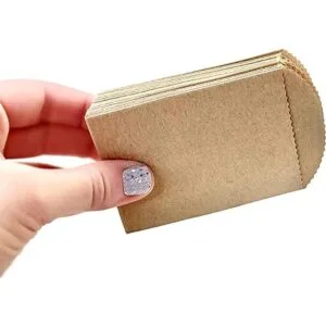 50 mini bolsas de papel Kraft 4 x 2.5 pulgadas DIY_3