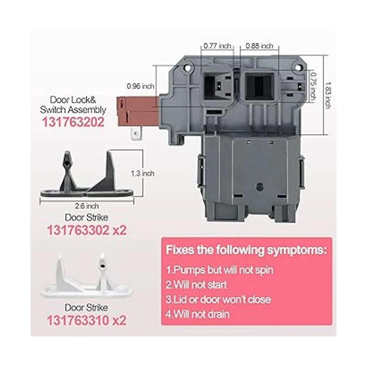 LXun 131763202 131763256 Interruptor de bloqueo de puerta_2