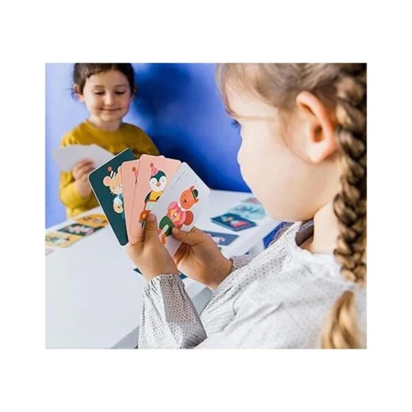 Petit Collage Juego de cartas para niños Animal Kingdom_2