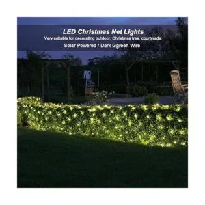 200 luces solares LED de 9.8 x 6.6 pies luces de red de