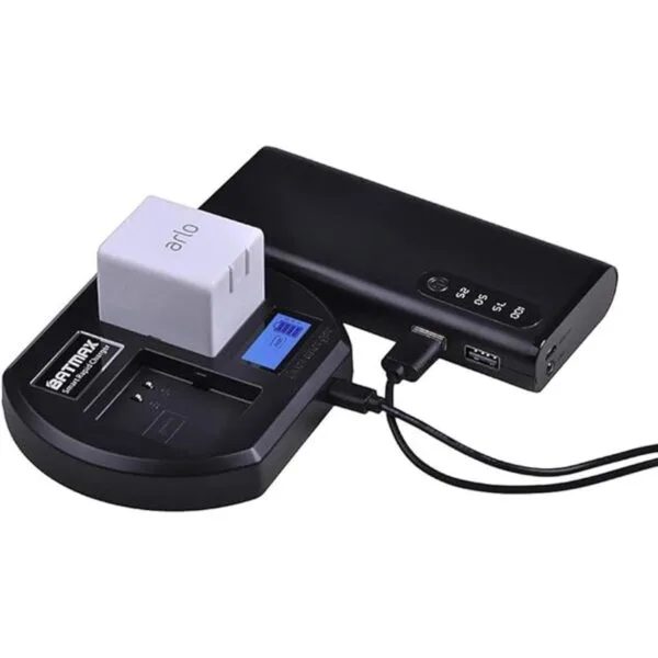 Batmax Rapid LCD Display USB Dual Battery Charger for Arlo_4