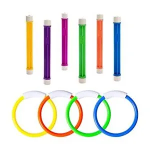 Juguetes de piscina submarinos anillos de buceo para_1