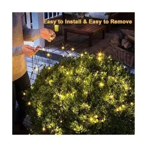 200 luces solares LED de 9.8 x 6.6 pies luces de red de