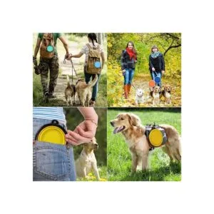 Tazón plegable para perros de viaje para perros 12 onzas