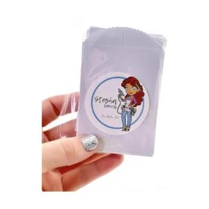 50 mini bolsas de papel blancas 3.9 x 2.6 in DIY_3