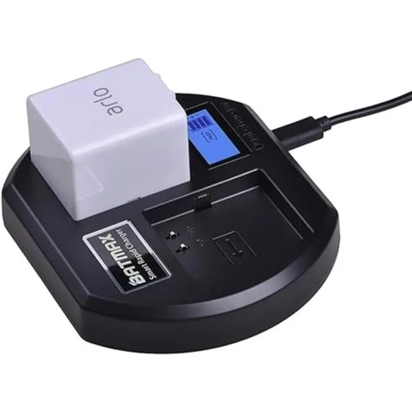 Batmax Rapid LCD Display USB Dual Battery Charger for Arlo_3