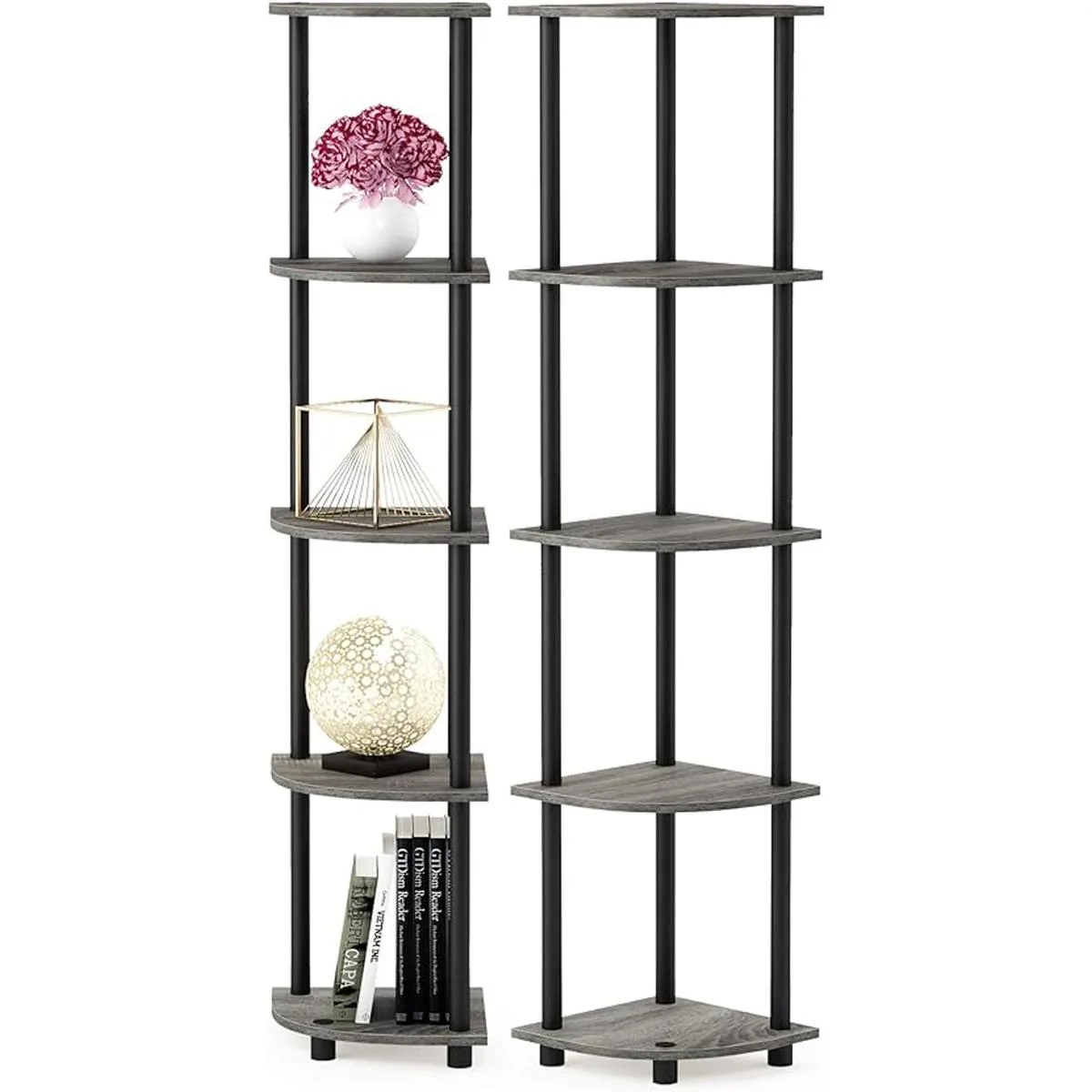 Furinno TurnNTube Estante de exhibición esquinero de 5_5