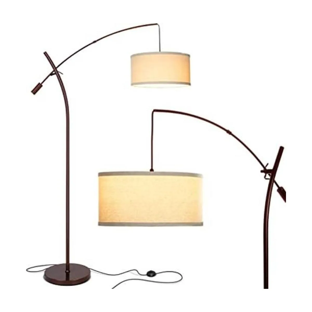 Brightech Grayson Lámpara de pie LED moderna lámpara de_1