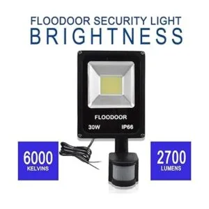 Floodoor Luz LED con sensor de movimiento de 30 W luz de