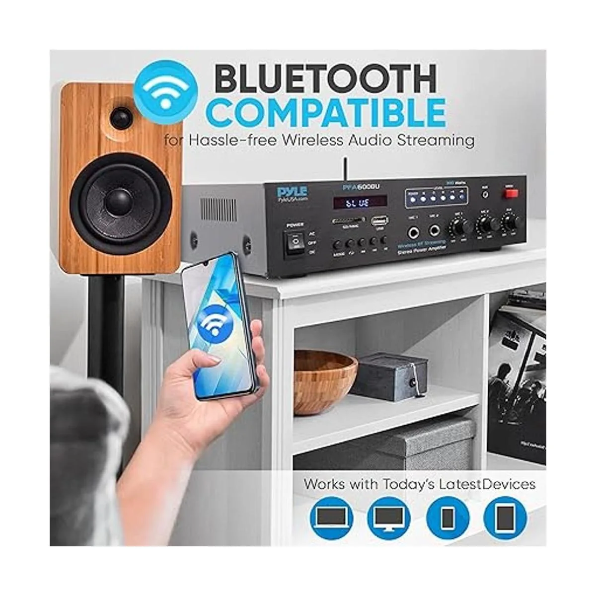 Amplificador inalámbrico Bluetooth de karaoke para el_5