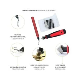 AFA Herramienta de desbarbado con hoja y 10 cuchillas_2