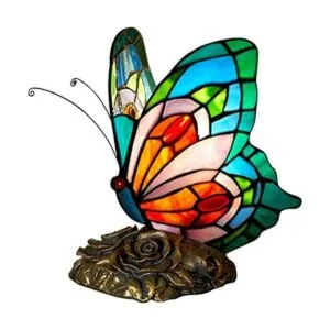 FUMAT Lámpara de mesa de noche lámpara LED Tiffany_1