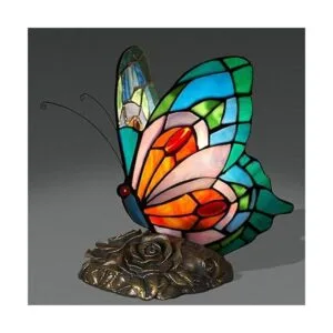 FUMAT Lámpara de mesa de noche lámpara LED Tiffany_2