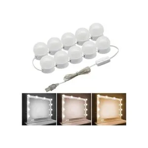 Pretmess Hollywood Juego de luces para espejo de tocador_1