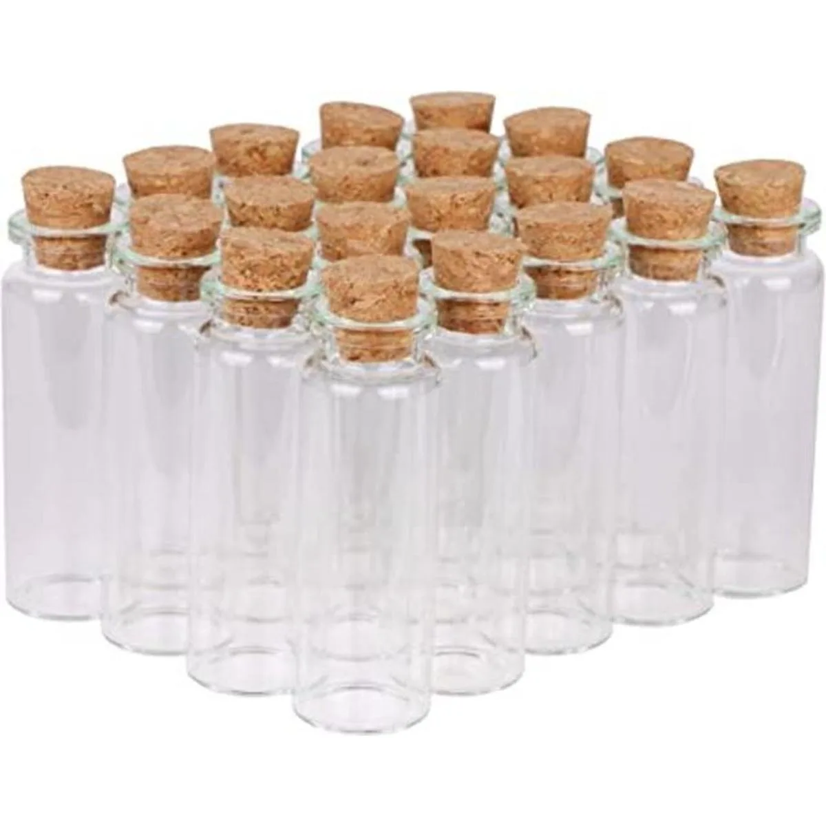 MAXMAU 24 juegos de mini botellas de vidrio pequeñas de_1