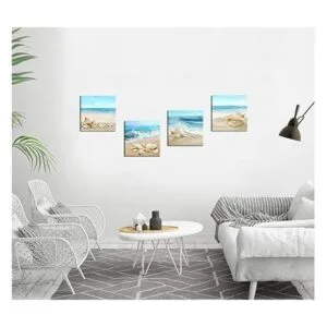 Lienzo de playa para pared decoración de océano playa_2