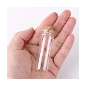 MAXMAU 24 juegos de mini botellas de vidrio pequeñas de_2