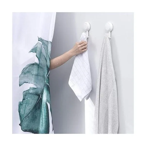 Ganchos de ventosa paquete de 4 ganchos de pared blancos_3
